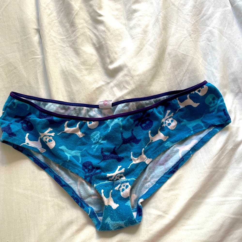 Vintage Victoria’s Secret lightly worn hard to find pre owned underwear blue